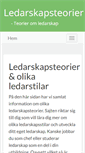 Mobile Screenshot of ledarskapsteorier.se